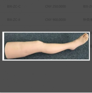  Acupuncture leg training model: a new choice for medical teaching and practice